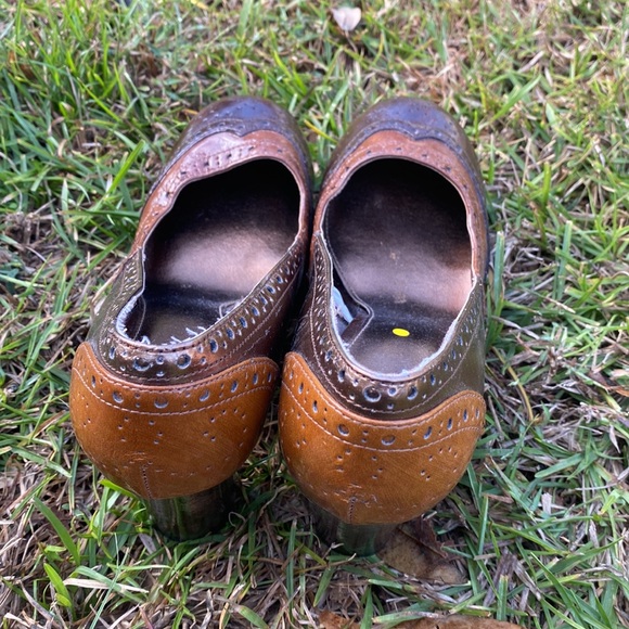 Mossimo Two Tone Oxford Chunk Heels Size 8.5 - Picture 2 of 7